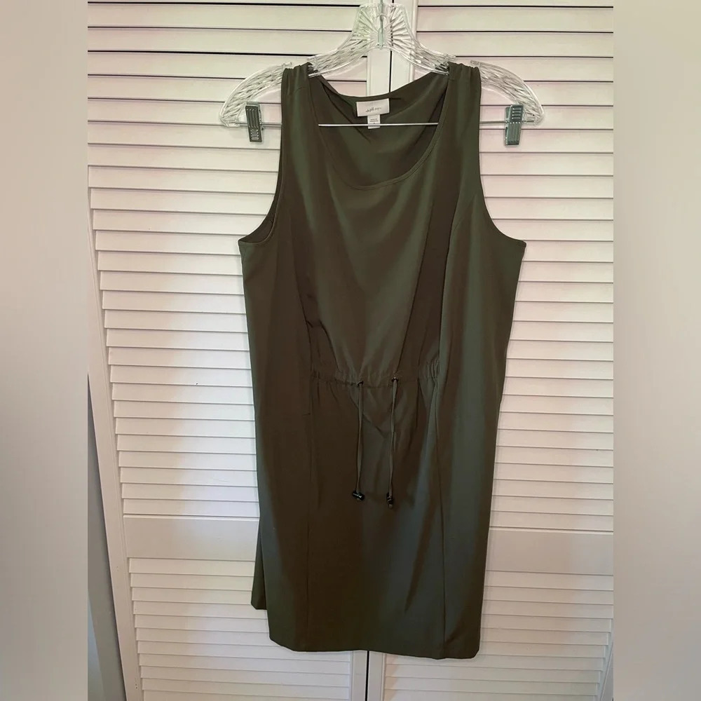 J. Jill Olive Green Sleeveless Dress